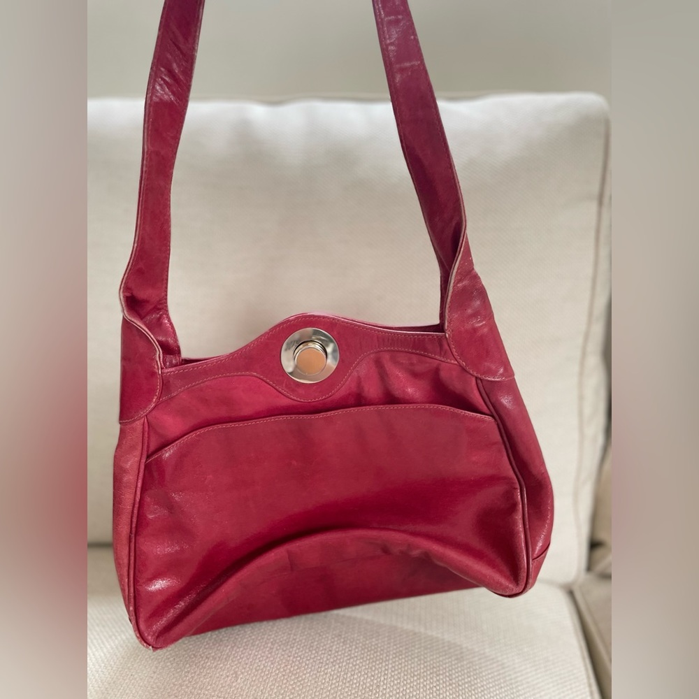 Neiman Marcus Red Leather Vintage Purse
